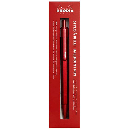 Ручка шариковая автоматическая "scRipt", 0.7 мм, красный, стерж. черный - 4