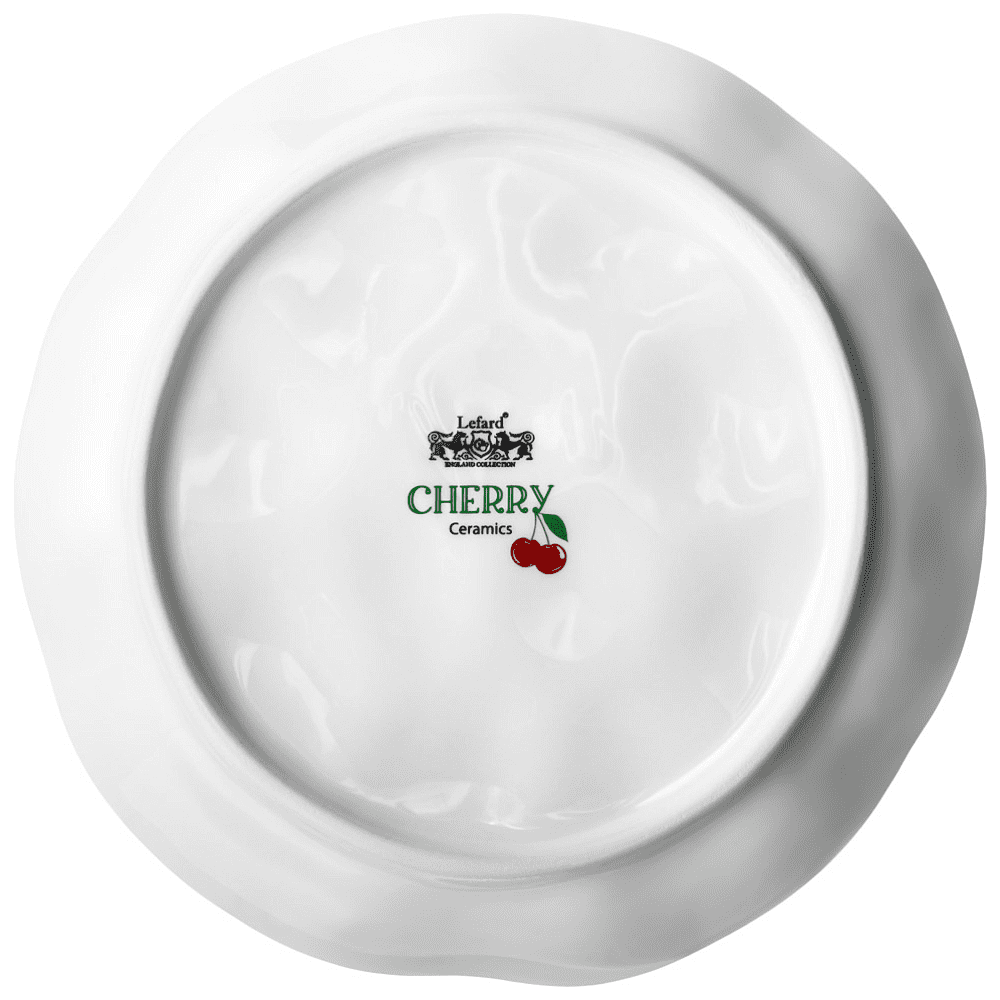 Набор тарелок керамических "Cherry", 25.5 см, 2 штуки, белый - 4