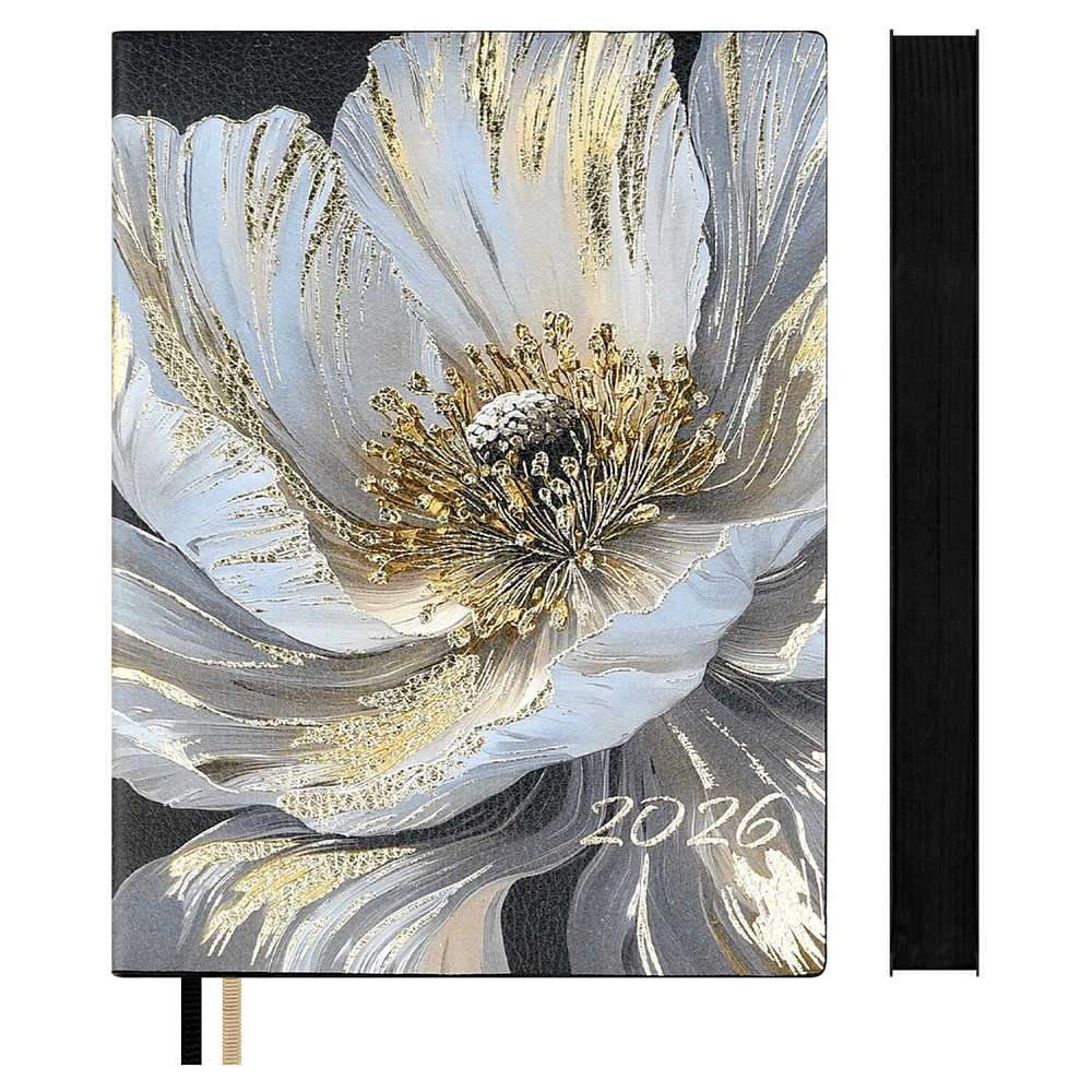 Ежедневник датированный "Белый мак", А6, 352 страницы, белый, 2026 - 2