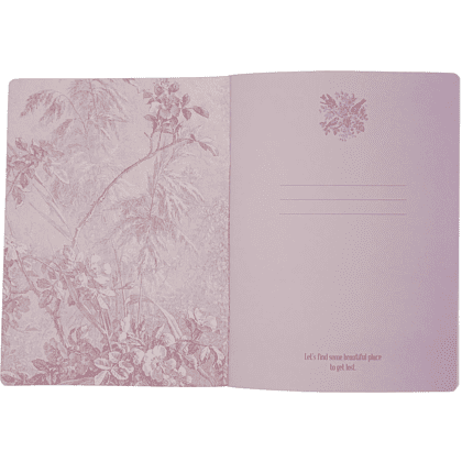 Тетрадь "Floreale. Cedar Rose", А4, 40 листов, клетка, скоба сбоку, розовый - 3