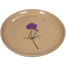 Тарелка керамическая "Flower", 20.2х20.2 см, бежевый