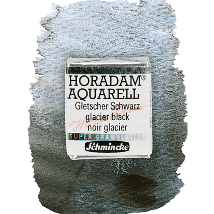 Краски акварельные "Schmincke Horadam", 965 черный glacier, полукювета - 2