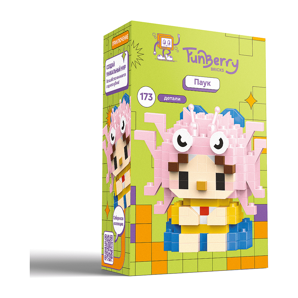 Конструктор "Funberry Toy", "Паук", 173 элементов