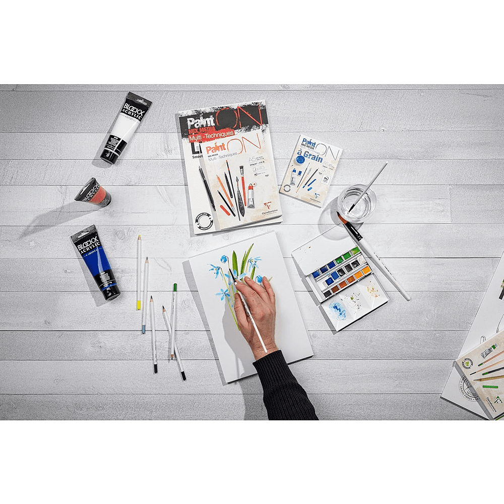 Блок-склейка "Paint'On", А3, 250г/м2, 20 листов, среднее зерно - 5