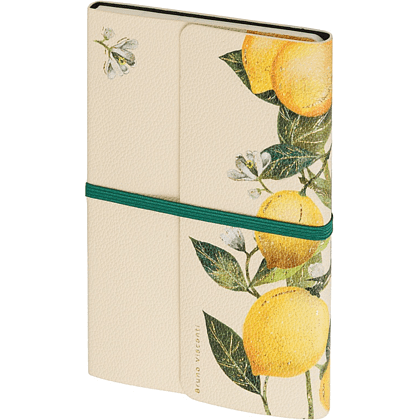 Ежедневник недатированный  "Fauna. Paradise. Lemons", А5, 192 страниц, линейка, желтый