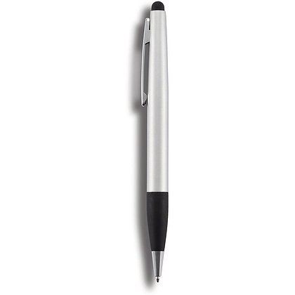 Ручка шариковая автоматическая "Touch" со стилусом, серебристый - 5