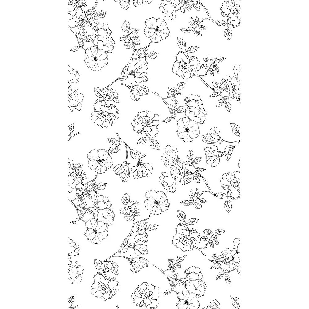 Раскраска антистресс "Уникальные цветы" - 8