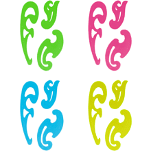 Лекала "Стамм", 3 шт, пластик, ассорти неон, блистер