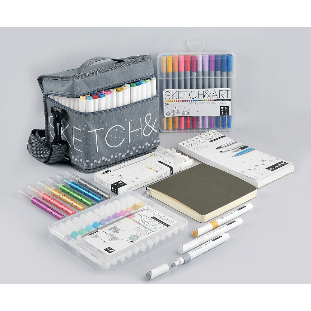 Скетчбук "Sketch&Art", 10.5х22 см , 170 г/м2, 80 листов, на спирали - 6