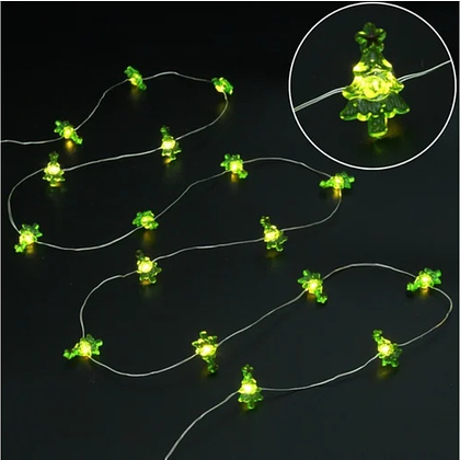 Гирлянда LED "Ёлочка новогодняя", 2,9x1,8см, 2 м, теплый белый - 5