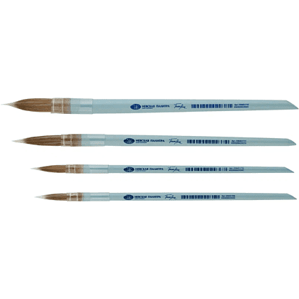 Кисть "Белые ночи", круглая, на короткой ручке, №8 - 8