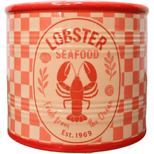 Кашпо "Lobster", доломит, красный