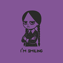 Блокнот «I`m smiling», А6, фиолетовый