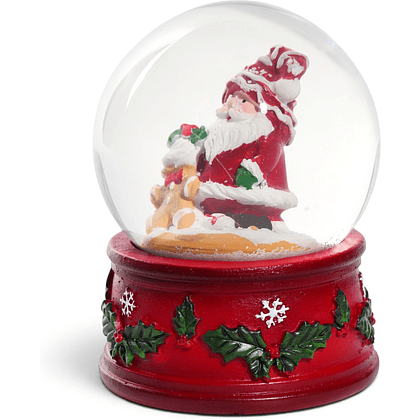 Сувенир новогодний "Водяной шар. "Дед Мороз с печенюшкой" - 6