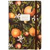 Еженедельник недатированный "Flora. Paradise. Oranges", А5, 144 страниц, линованный, оранжевый, зеленый - 2