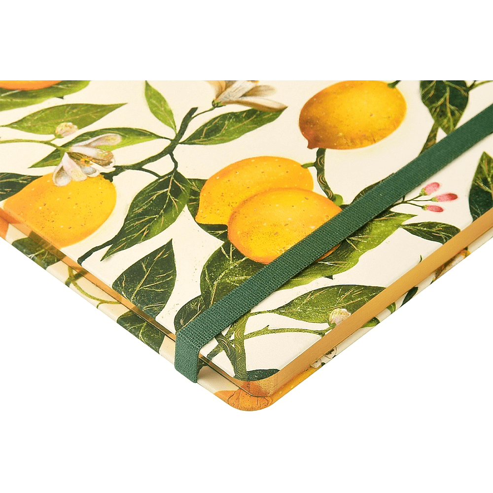 Еженедельник недатированный "Flora. Paradise. Lemons", А5, 144 страниц, линованный, белый, желтый - 3