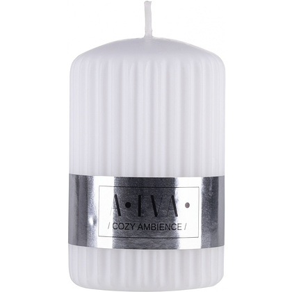 Свеча декоративная "Цилиндр Donau Home Alva", 60х60х90 мм, белый