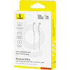 Кабель Baseus P10377704213-00, Silky Series Fast Charging Cable, Type-C to Type-C 100W, 1 м, Moon White - 4