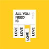 Сумка-оверсайз «All you need is love» из переработанного хлопка, 320 г/м2, желтый        - 2
