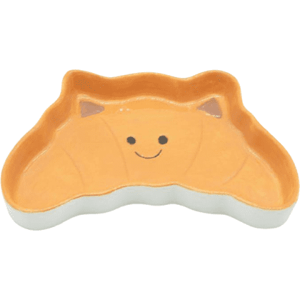 Тарелка керамическая "Веселый круассан", 20.3 см, коричневая