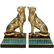 Подставка для книг "Leopard", 20х11х24 см, полирезина, золотой