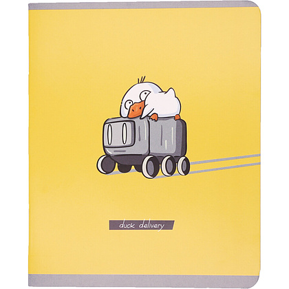 Тетрадь А5 "Happy Duck" 48 листов, в клетку, ассорти - 2