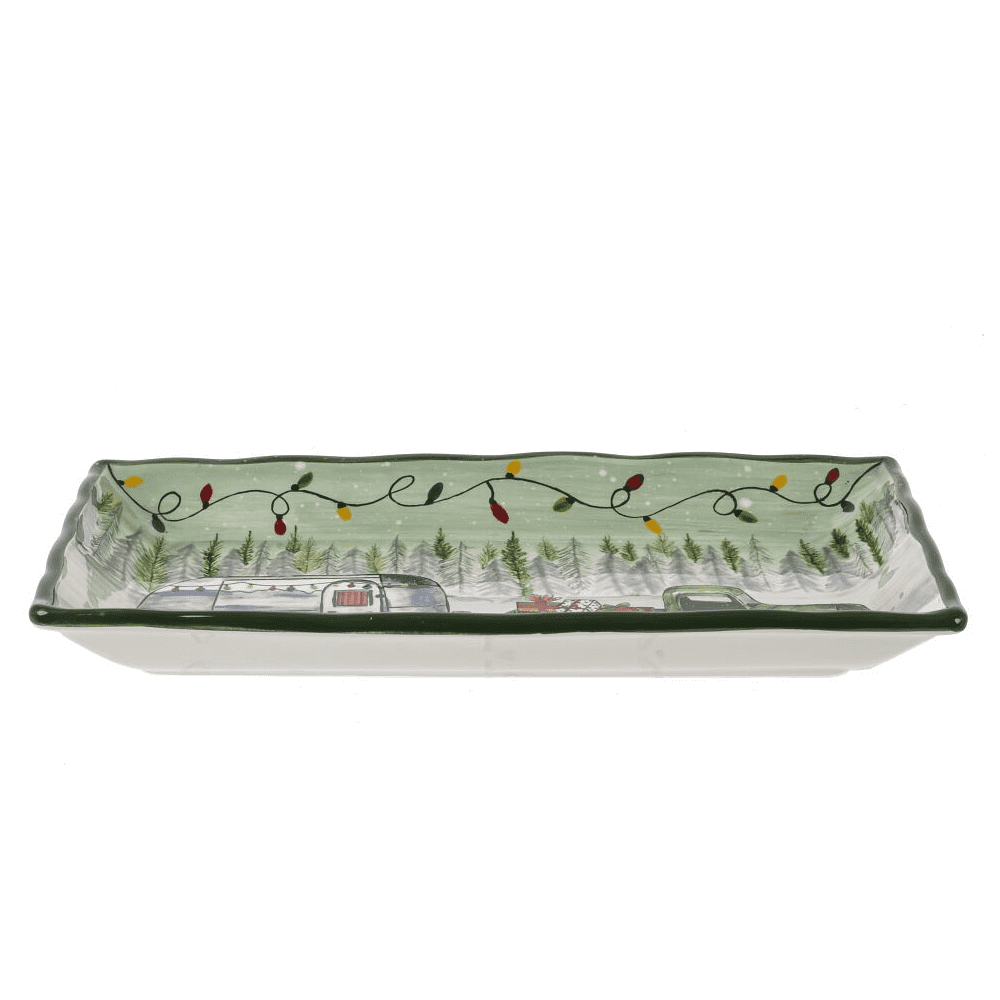 Блюдо керамическое "Сказочная пора", 37х22 см, разноцветный - 2