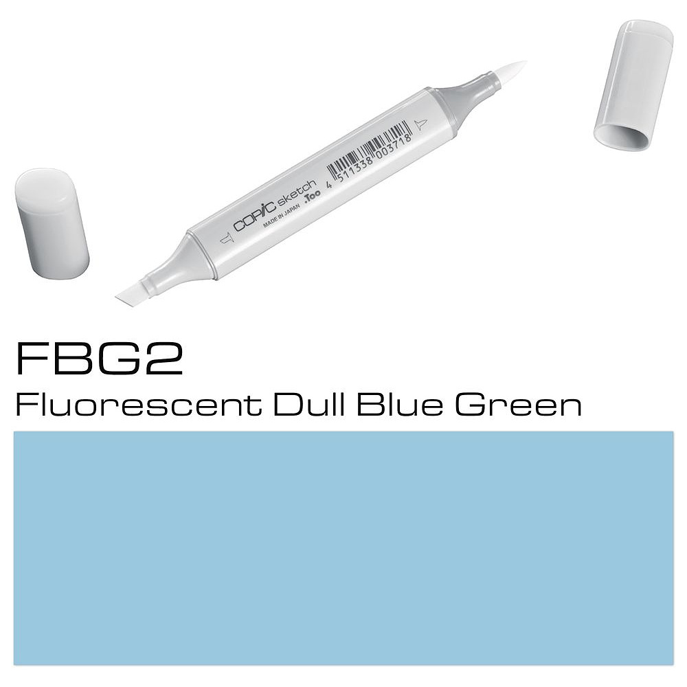 Маркер перманентный "Copic Sketch", FBG-2 флуоресцентный тусклый сине-зеленый