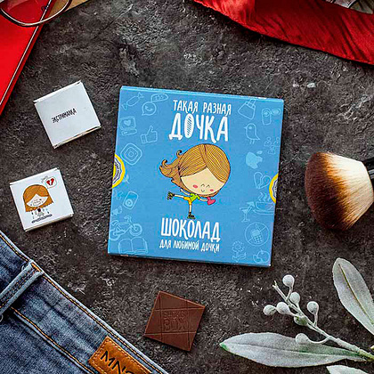 Шоколад молочный "Такая разная дочка", 60 гр - 2