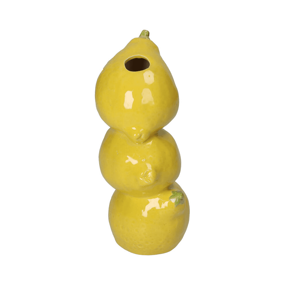 Ваза "Lemon", керамика, 20х9х11 см, желтый - 2