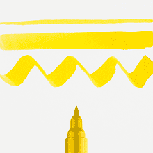 Маркер акварельный "Ecoline", 201 желтый светлый