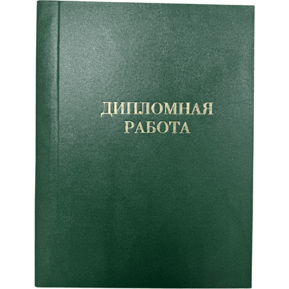 Папка для диплома "Дипломный проект", А4, 3 отверстия со шнурком, ассорти - 3