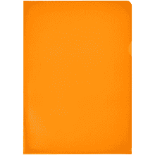Папка-уголок "Inter-folia", А4, 115 мк, оранжевый