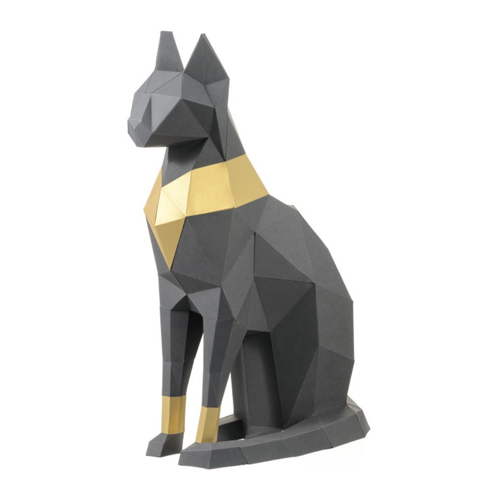 Набор для 3D моделирования "Кошка Бастет", графитовый