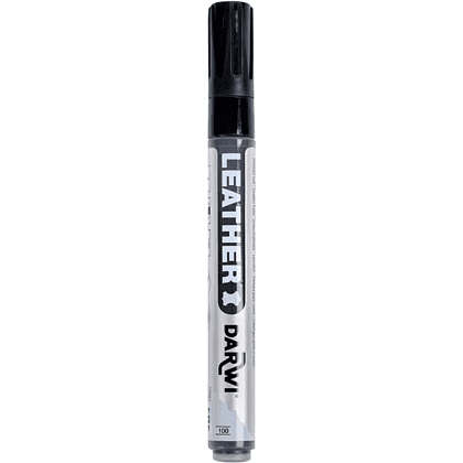 Маркер акриловый для кожи "Darwi", 2 мм, черный