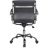 Кресло для руководителя "Бюрократ CH-993" низкая спинка, кожзам, хром, черный - 4