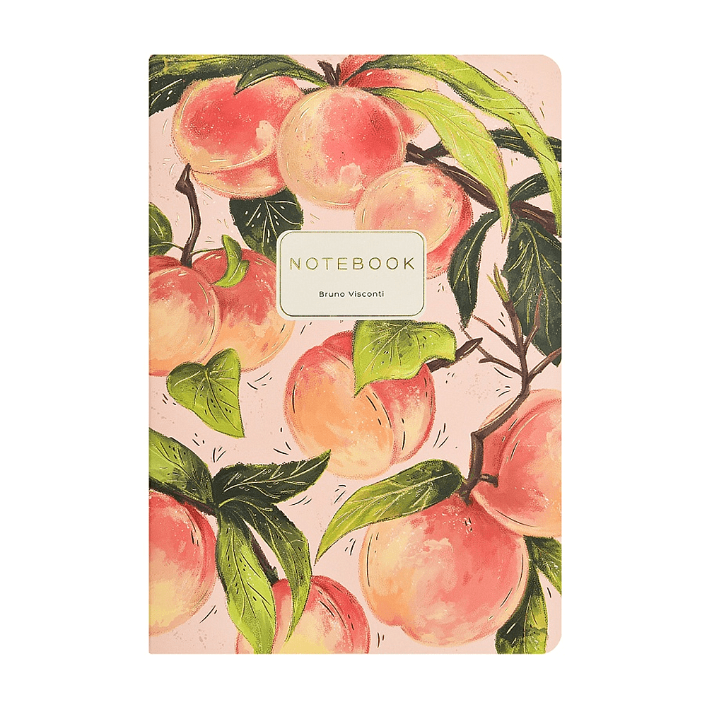 Тетрадь "Flora. Paradise. Персики", A5, 40 листов, клетка, розовый - 2