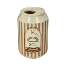 Ваза "Soda Can Sol", 7х7х11.3 см, коричневый