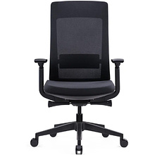 Кресло компьютерное SitZone E-VL002B, сетка, ткань, пластик, черный