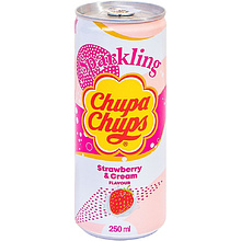 Напиток "Chupa Chups Sparkling", вкус клубники, 0.25 л