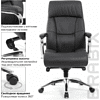 Кресло для руководителя BRABIX "PREMIUM Phaeton EX-502", кожа, металл, черный - 5