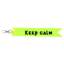 Брелок "Keep calm", желтый