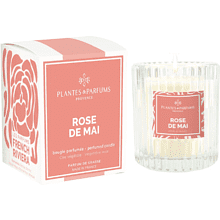 Свеча ароматическая PLANTES&PARFUMS "Rose de Mai", 180 гр., подарочная упаковка