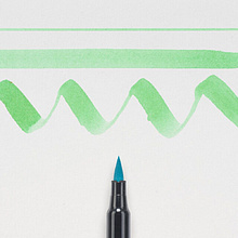 Маркер акварельный "Koi Color Brush", ярко-зеленый