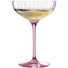 Бокал стеклянный для шампанского "POESIA ", 260 мл, розовый