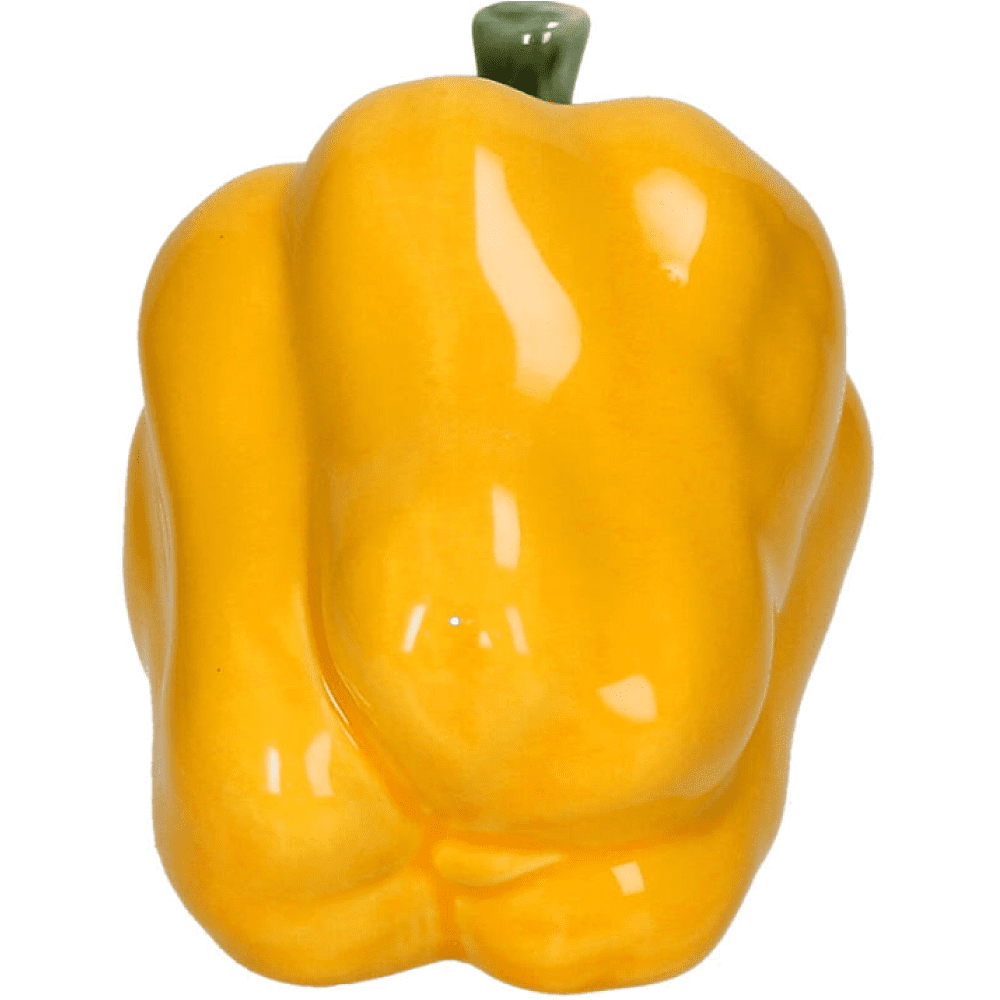 Перец декоративный "Pepper", фарфор, желтый - 3