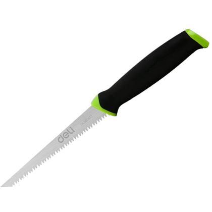Пила-нож садовая Deli GS EDL580651, 170 мм, 8TPI, черный, зеленый