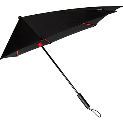 Зонт-трость "ST-12-RED", черный, красный