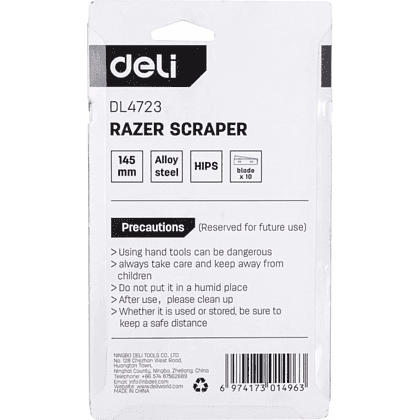 Скребок Deli YS EDL4723, 145 мм, 10 лезвий в комплекте - 8