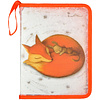 Папка для тетрадей "Волшебные лисы", А5, на молнии, пластик, оранжевый - 3
